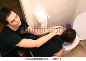 Friends Barfing Toliet